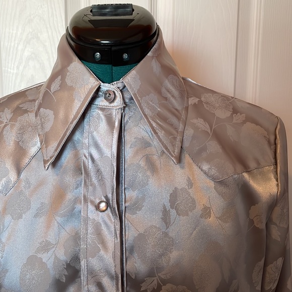 Vintage western tem Tex silver shirt - Picture 2 of 5